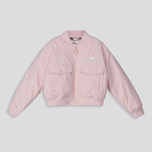 Girls Bomber Jacket Light Pink