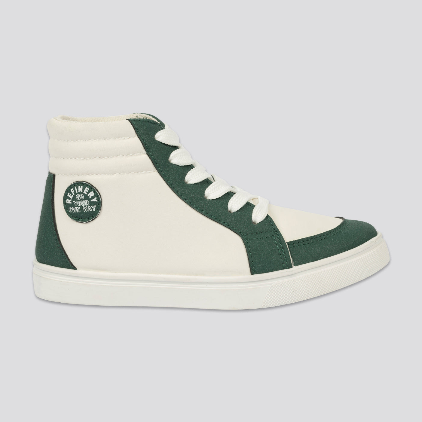 Boys Hi-Top Sneaker Off White