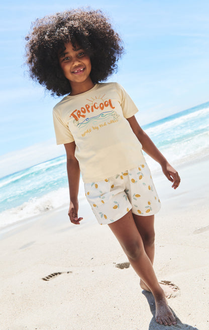 Girls Statement Tee Yellow