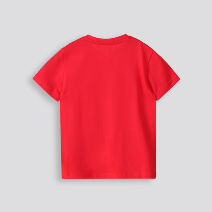 Boys Henley Tee Red