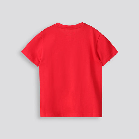 Boys Henley Tee Red