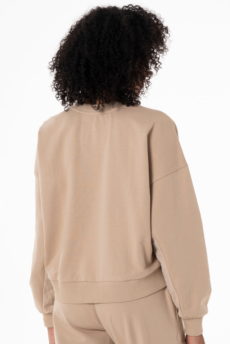 Crew Neck Sweat Top Stone