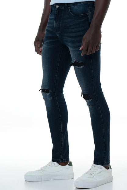 Rf10 Ripped Super Skinny Jeans Dark Wash