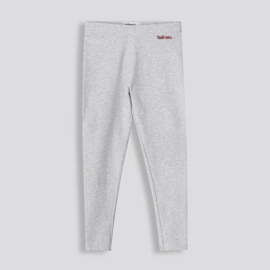 Girls Ribbed Leggings Ice Mel
