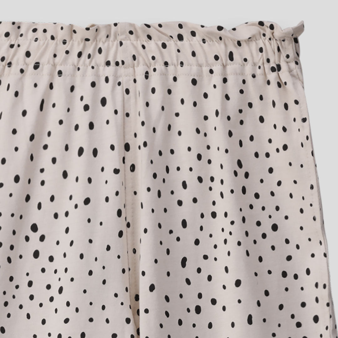 Girls Printed Pants Stone