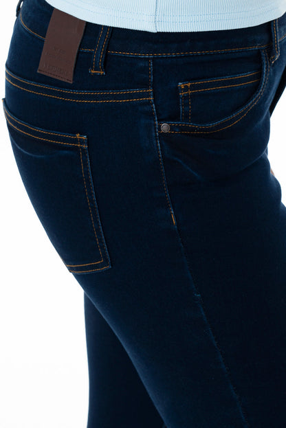 Rf01 Mid Rise Skinny Jeans Dark Wash