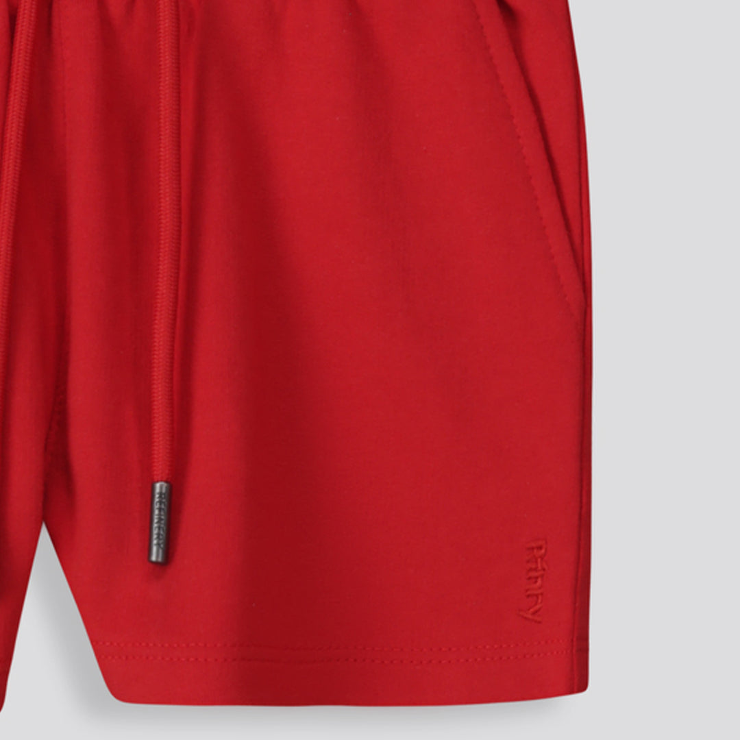 Girls Track Shorts Red