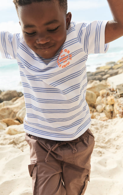 Boys Branded Tee Optic White