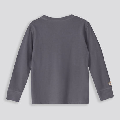 Boys Wander Club Long Sleeve Charcoal