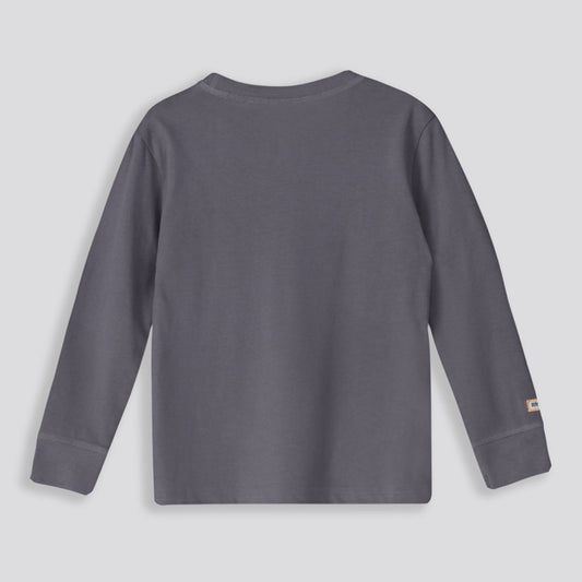 Boys Wander Club Long Sleeve Charcoal