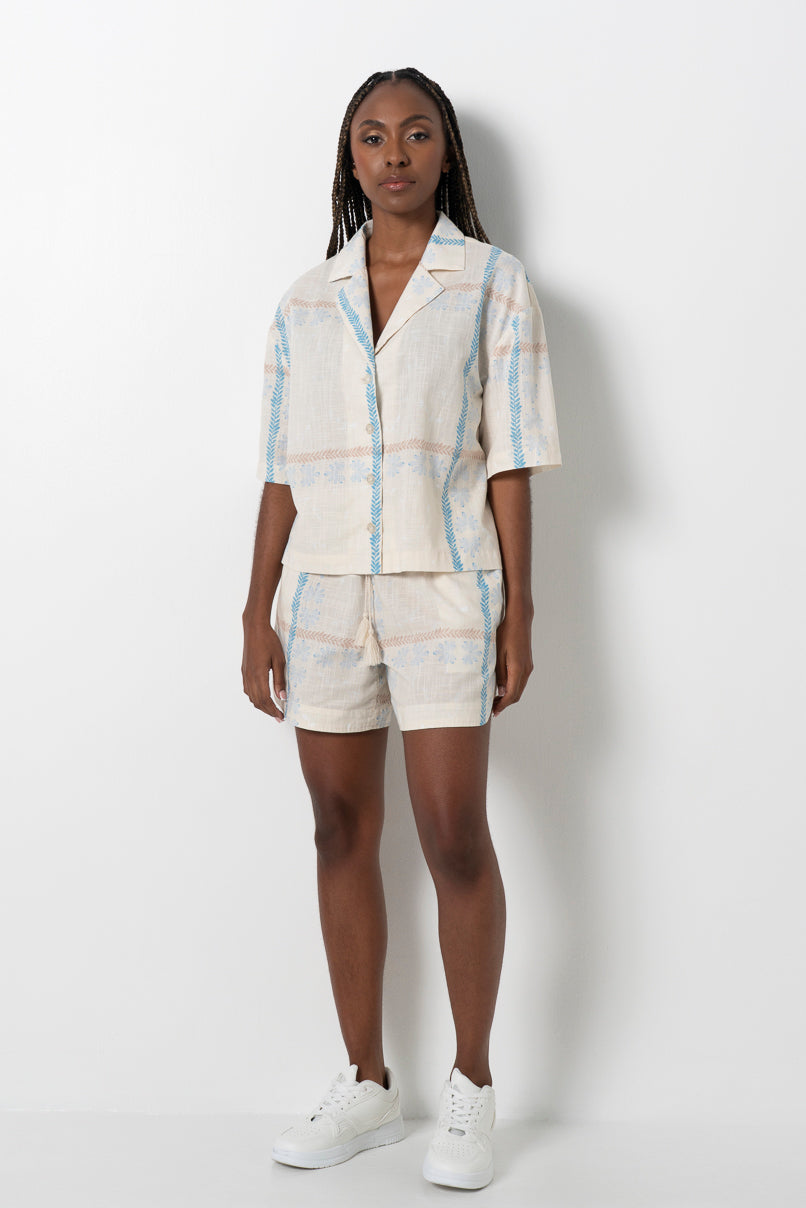Textured Shorts Stone