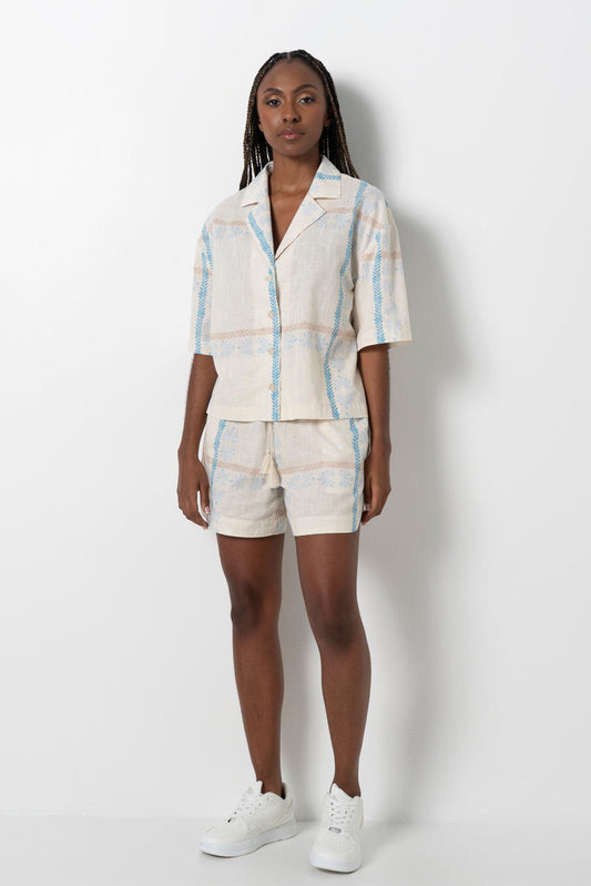 Textured Shorts Stone