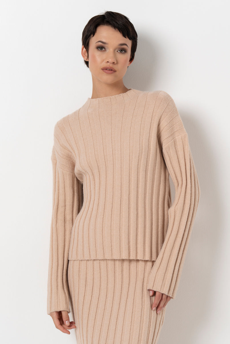 Hi-Neck Jumper Stone