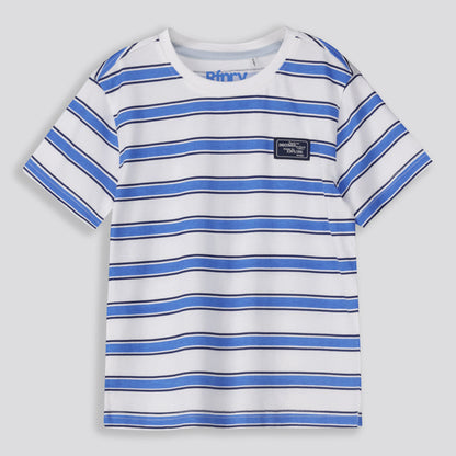 Boys Striped Tee Blue