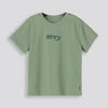 Girls Branded Tee Green