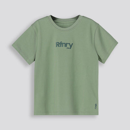 Girls Branded Tee Green