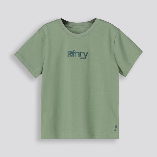 Girls Branded Tee Green
