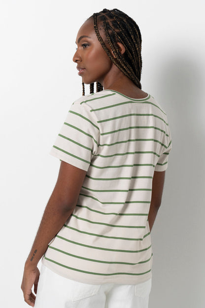 Stripe T-Shirt Stone