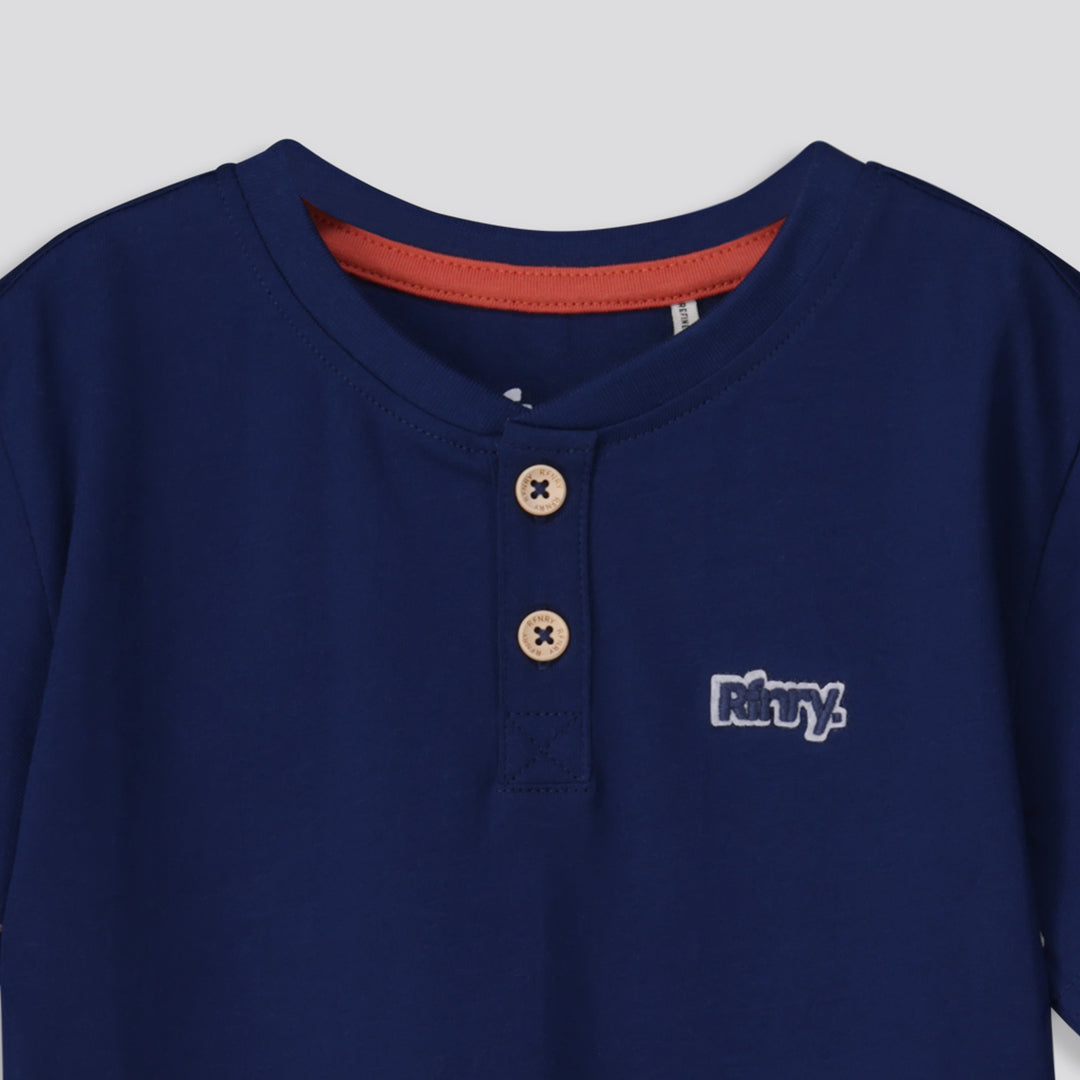 Boys Henley Tee Ink