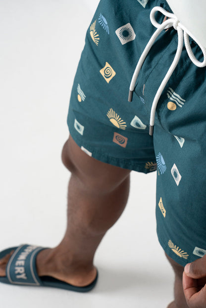 Pool Short Emerald