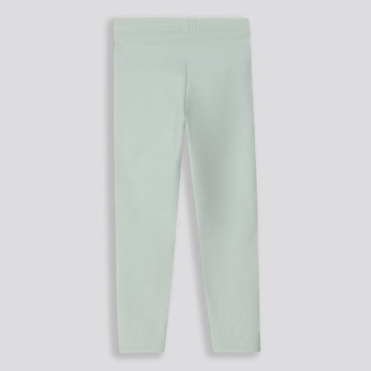 Girls Ribbed Leggings Green