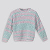 Girls Striped Jumper Purple