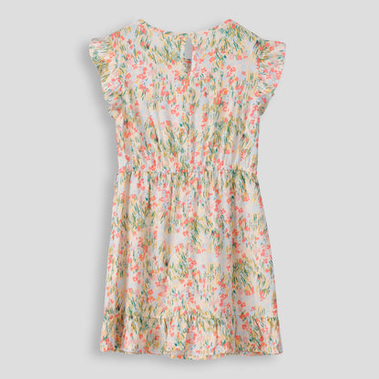 Girls Dress Beige