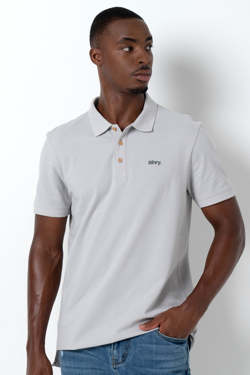 Pique Golfer Light Grey