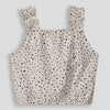 Girls Frill Sleeve Top Stone