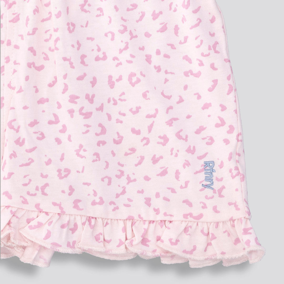 Girls Frill Edge Shorts Light Pink