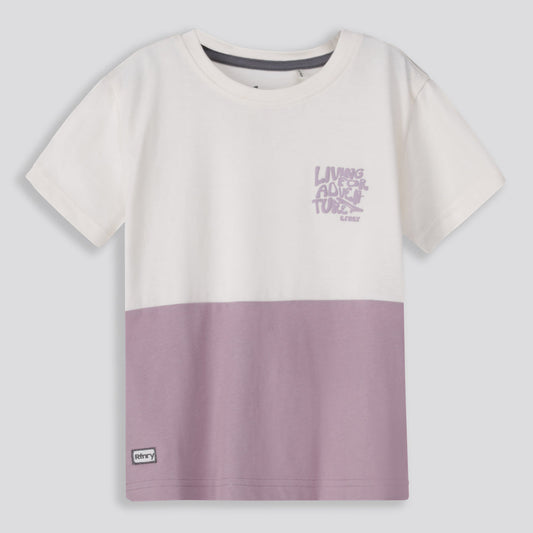 Boys Colorblock Tee Purple