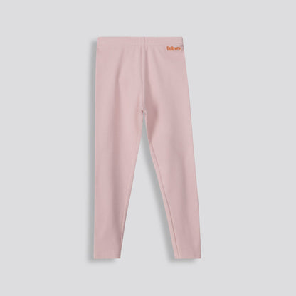 Girls Ribbed Leggings Stone