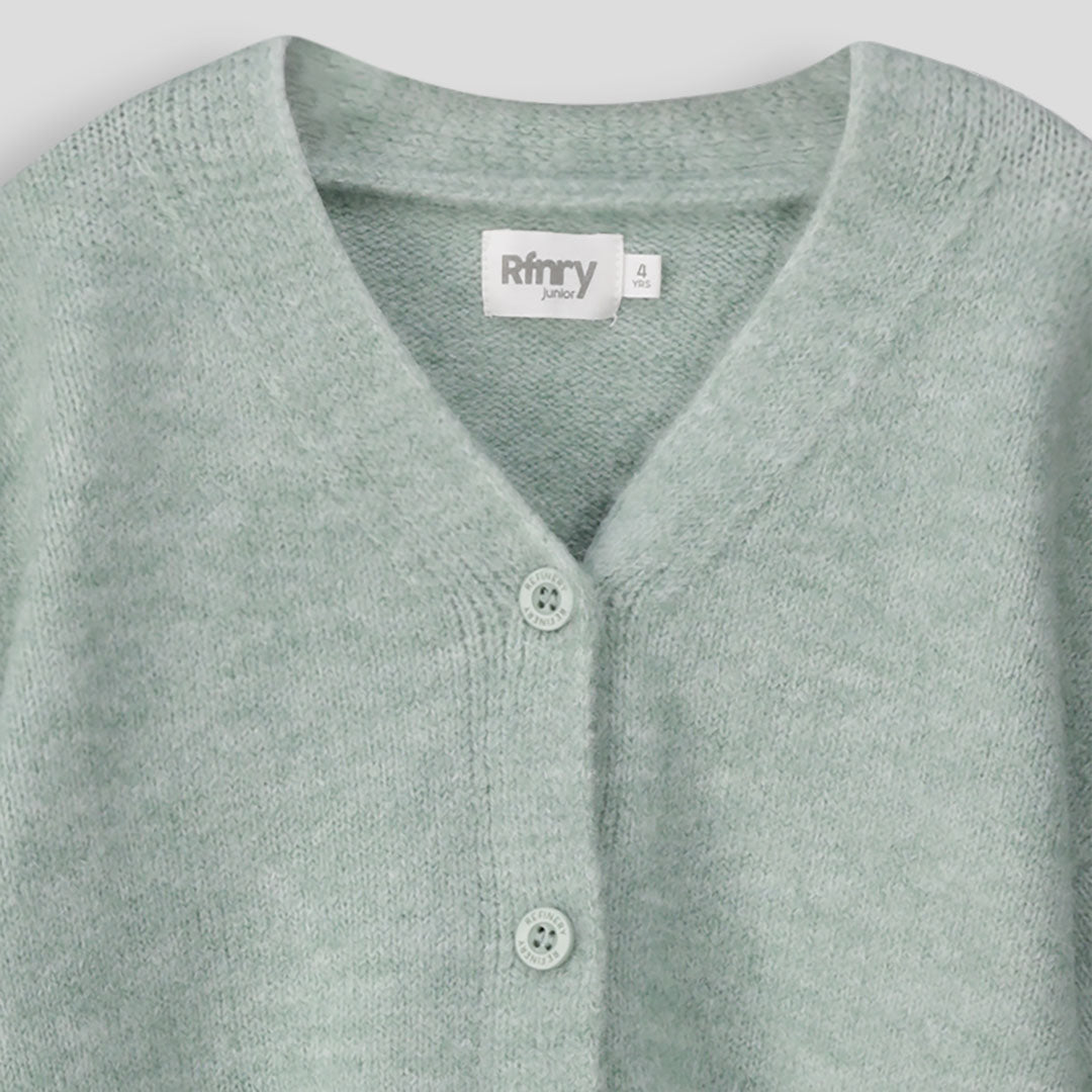 Girls Cardigan Sage