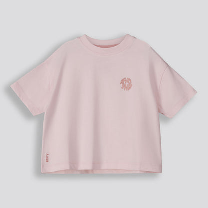 Kids Branded Tee Light Pink