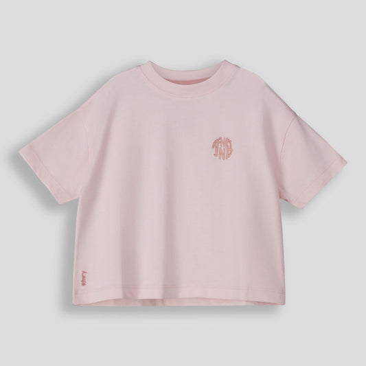 Kids Branded Tee Light Pink