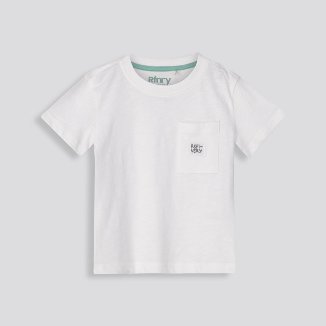 Boys Pocket Tee Optic White