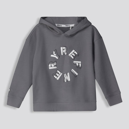 Kids Statement Hoodie Charcoal