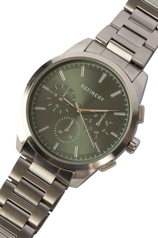 Chunky Metal Watch Silver
