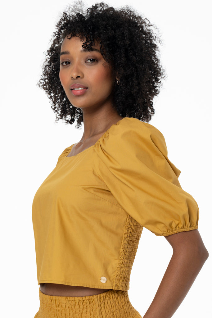 Puff Sleeve Top Amber