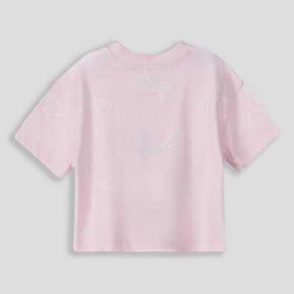 Girls Boxy Tee Light Pink