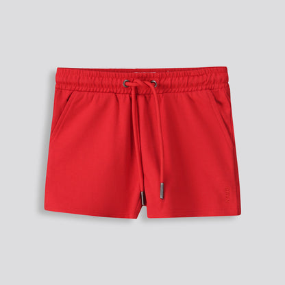 Girls Track Shorts Red