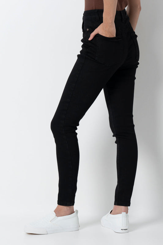 Rf09 Hi Waist Skinny Jean Black