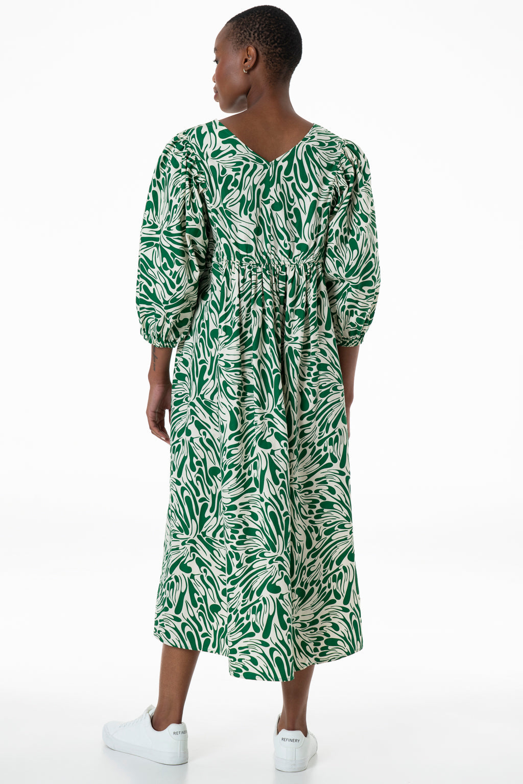 Poplin Dress Green