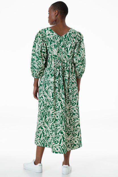 Poplin Dress Green