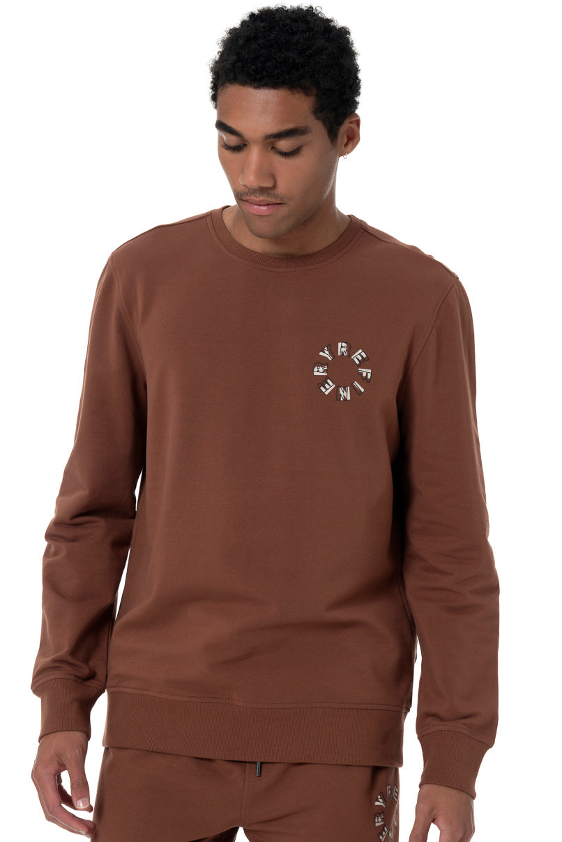 Statement Sweat Top Brown