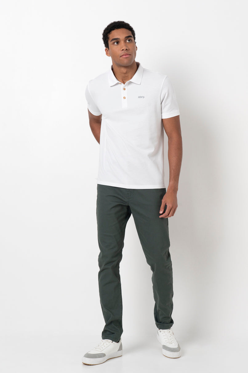 Pique Golfer Optic White