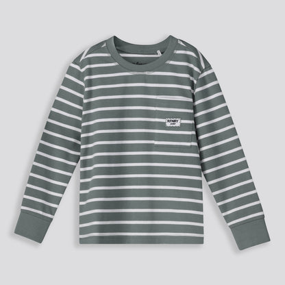 Boys Striped Long Sleeve Fatigue