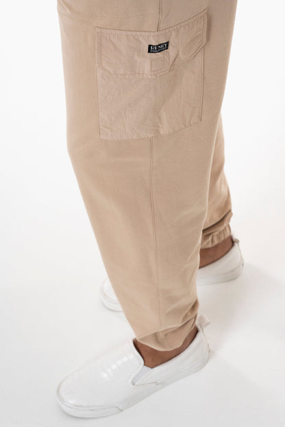 Cargo Fit Track Pants Stone