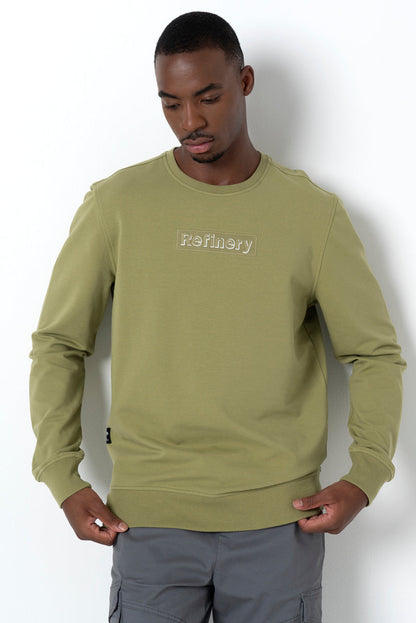 Embroidered Crewneck Green