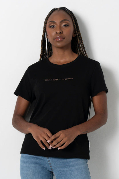 Statement T-Shirt Black